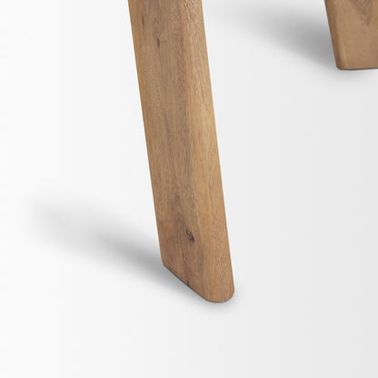 Mercana Welborn Dark Brown Wood Dining Table
