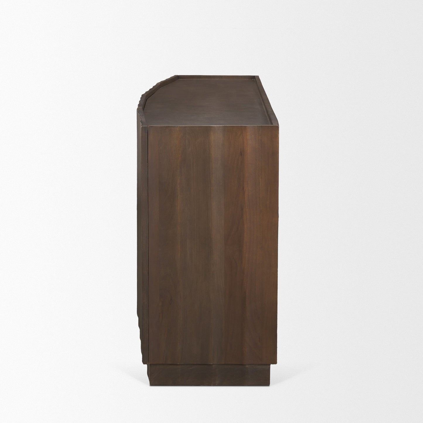Mercana Swanson Wooden Brown Scalloped Sideboard