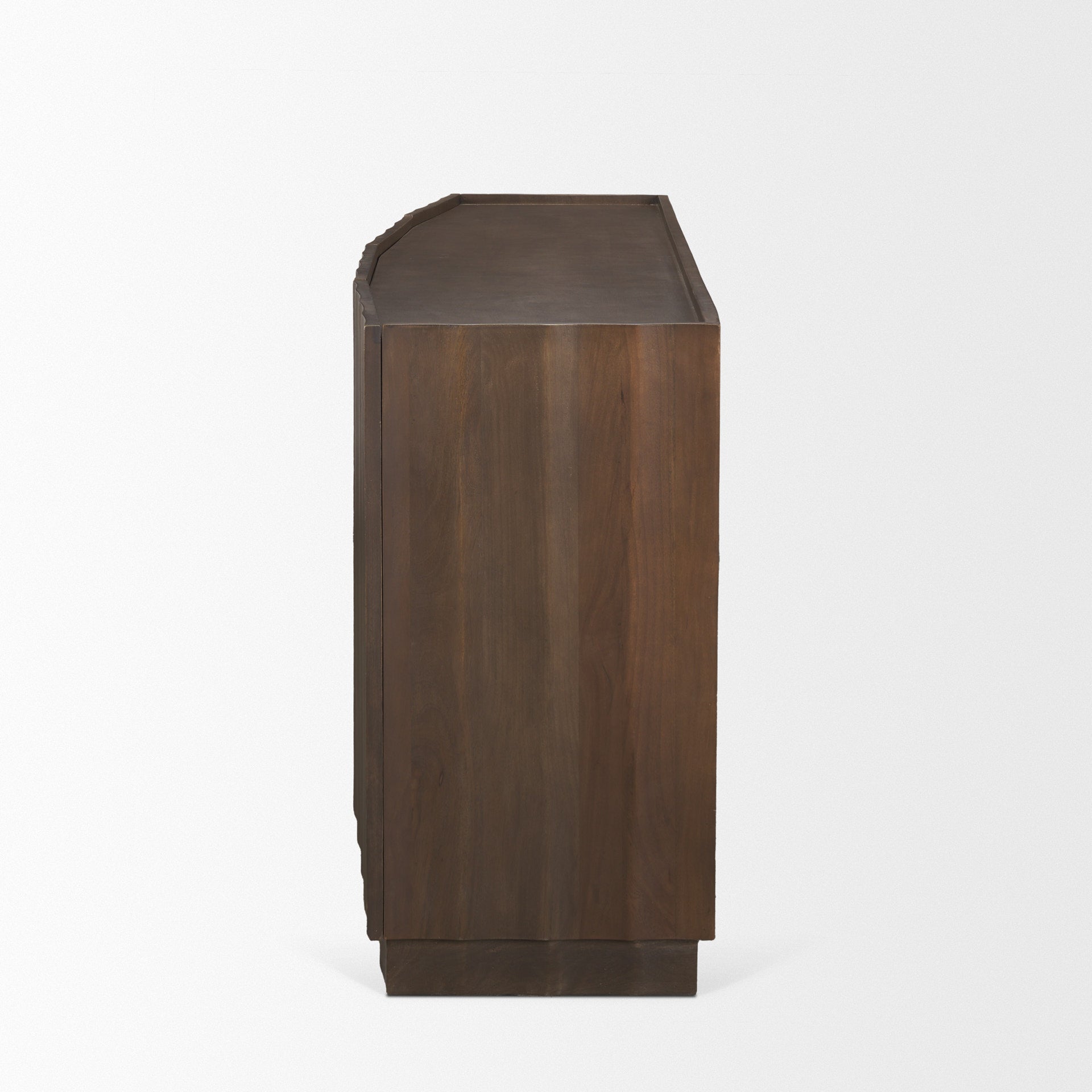 Mercana Swanson Wooden Brown Scalloped Sideboard