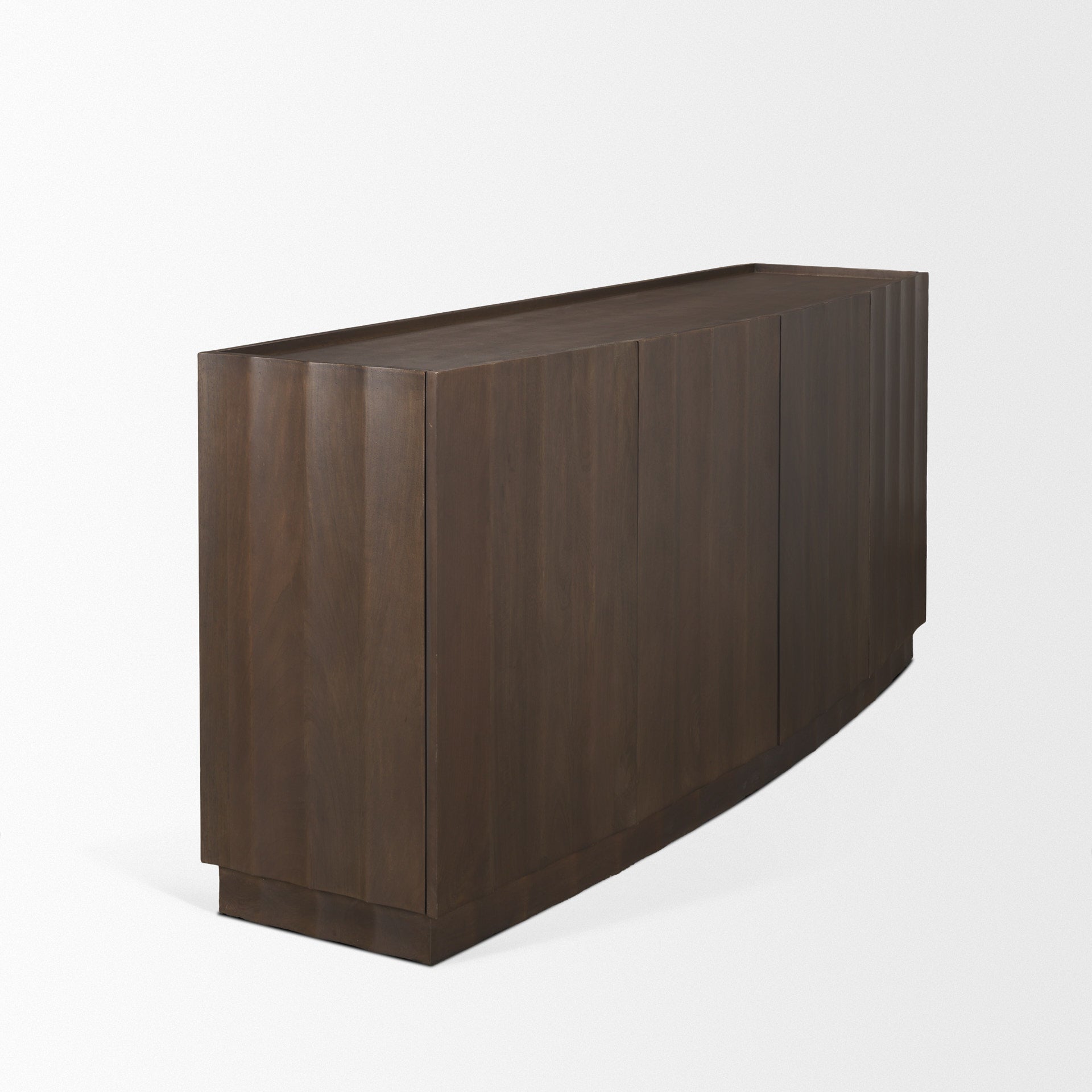 Mercana Swanson Wooden Brown Scalloped Sideboard