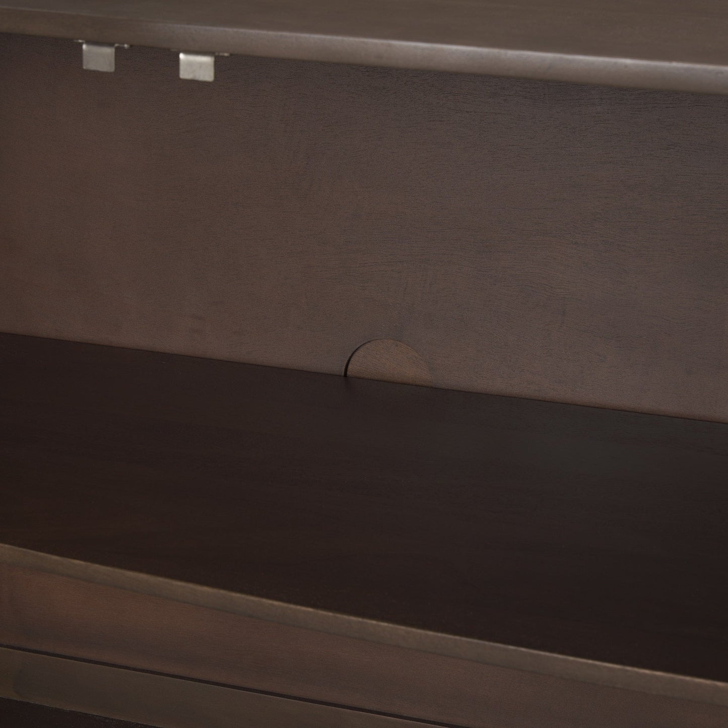 Mercana Swanson Wooden Brown Scalloped Sideboard