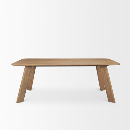 Mercana Welborn Dark Brown Wood Dining Table