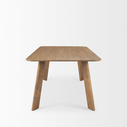 Mercana Welborn Dark Brown Wood Dining Table