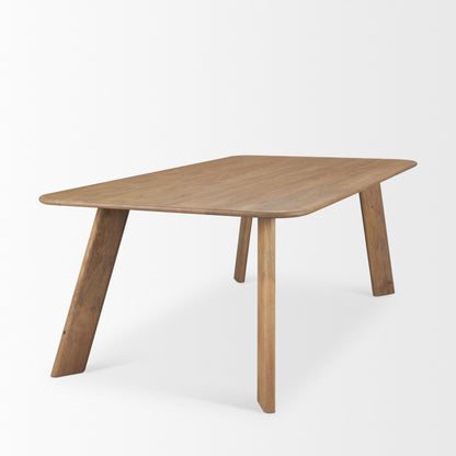 Mercana Welborn Dark Brown Wood Dining Table