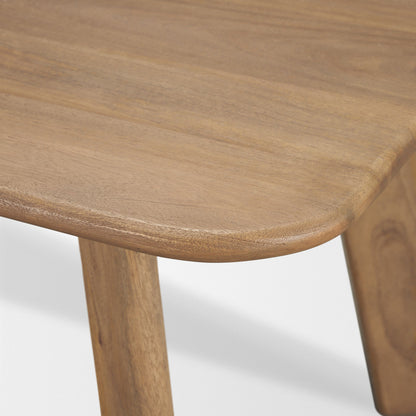 Mercana Welborn Dark Brown Wood Dining Table