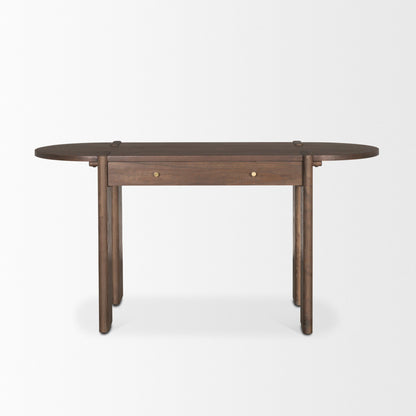 Sohan Dark Brown Wood Oblong Desk