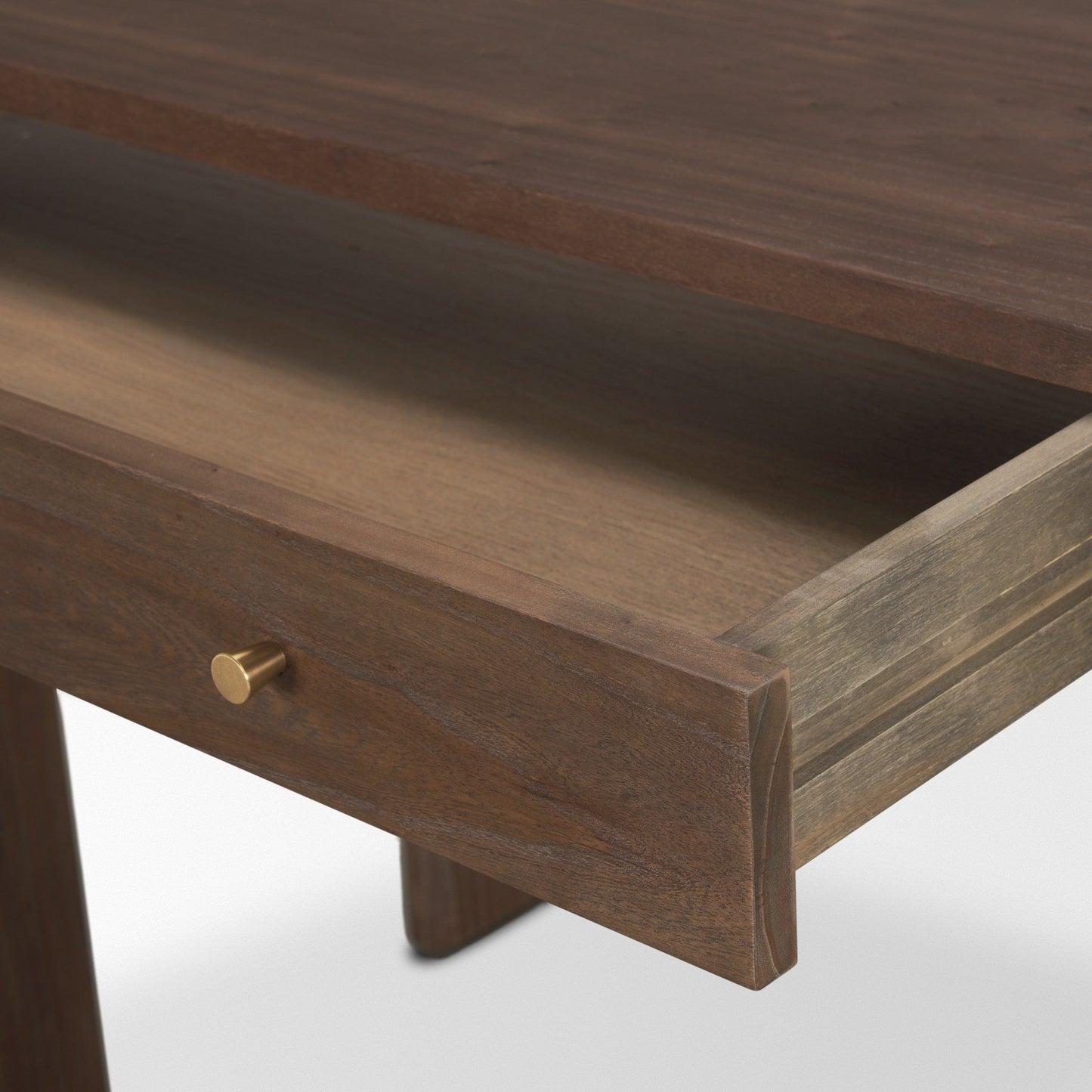 Sohan Dark Brown Wood Oblong Desk