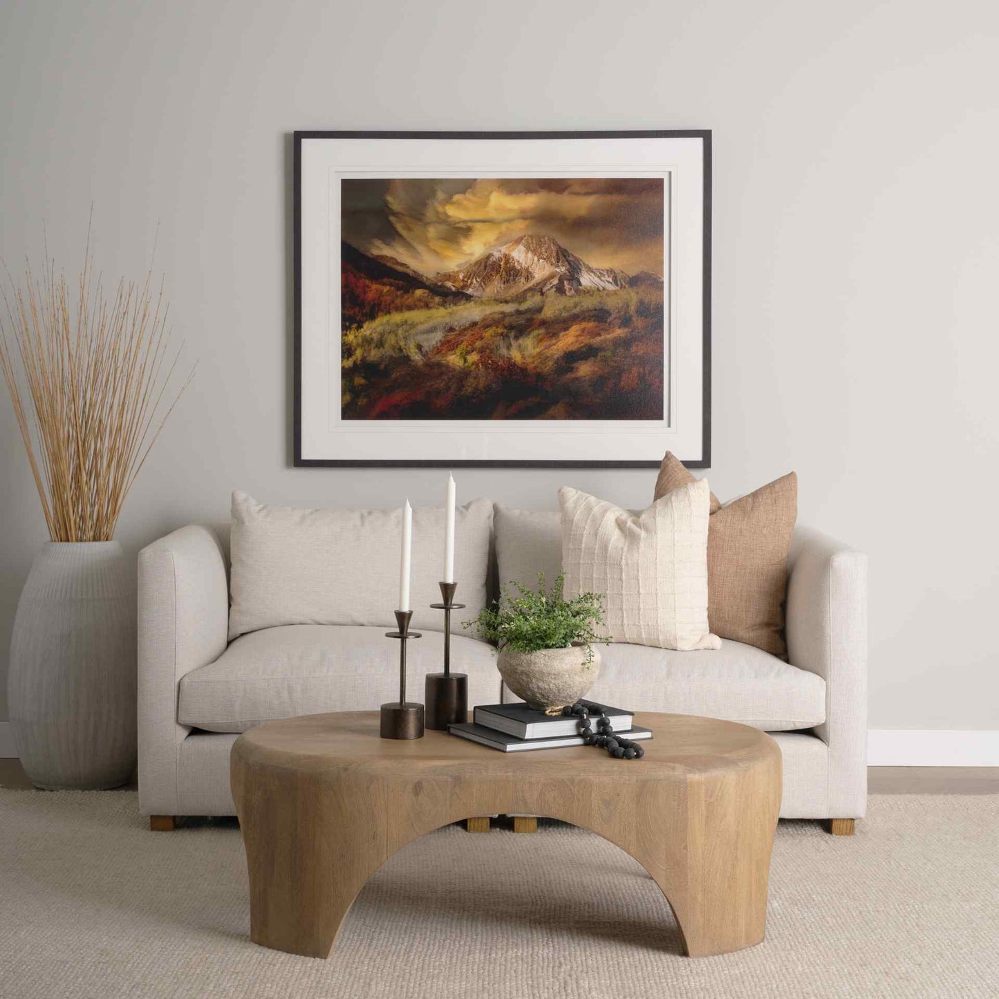 Mercana Shima Arched Legs Oval Coffee Table