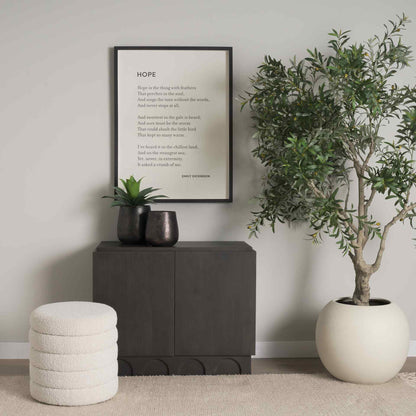 Wagner Wooden Arched Accent Cabinet