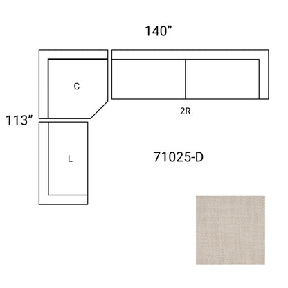 Warner Performance Fabric Sectional Sofa