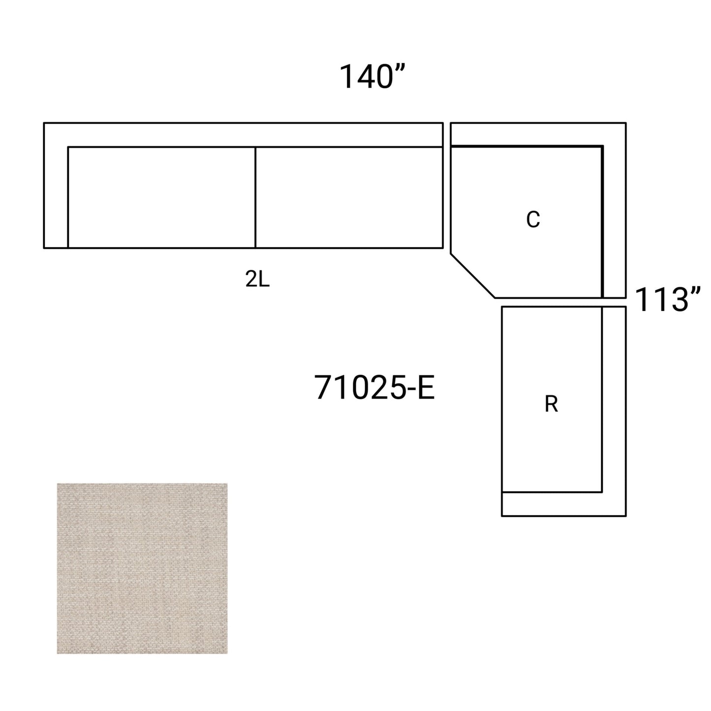Warner Performance Fabric Sectional Sofa