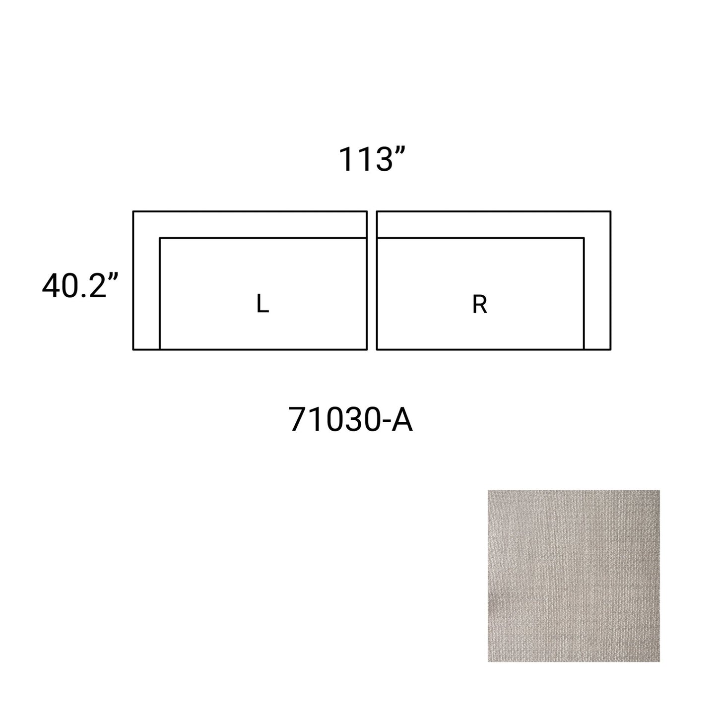 Warner Performance Fabric Loveseat