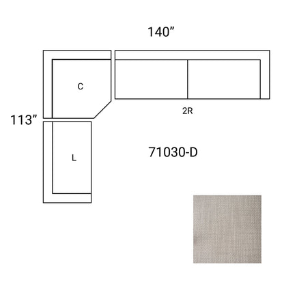 Warner Performance Fabric Sectional Sofa