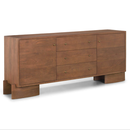 Mercana Jonan Three Drawers Wood Sideboard