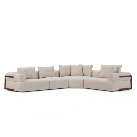 Mercana Warner Performance Fabric Sectional Sofa