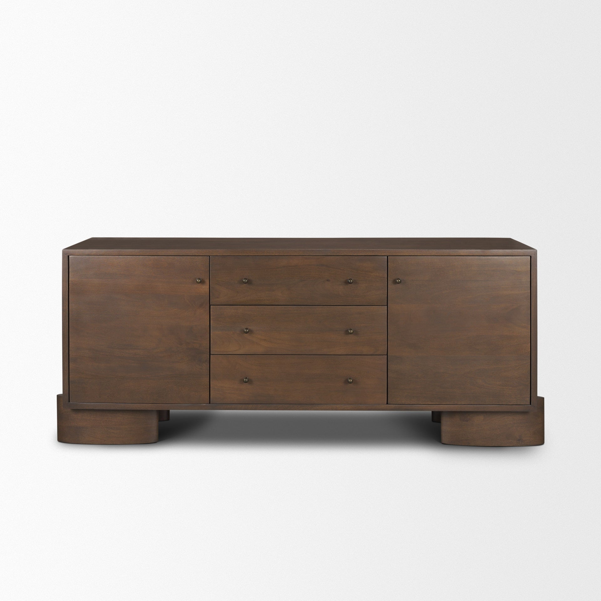 Mercana Jonan Three Drawers Wood Sideboard