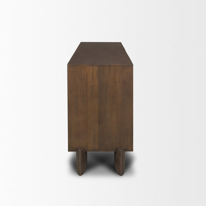 Mercana Jonan Three Drawers Wood Sideboard