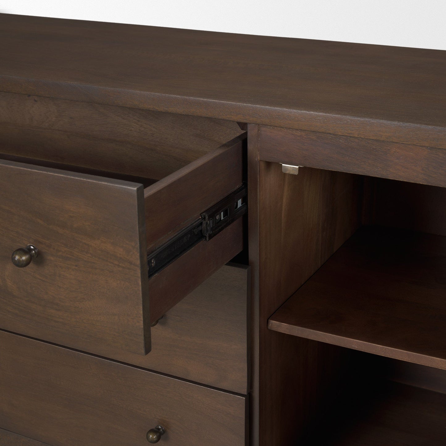 Mercana Jonan Three Drawers Wood Sideboard