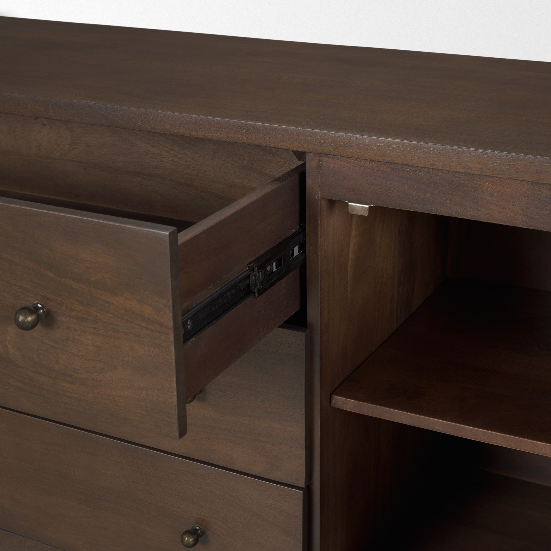 Mercana Jonan Three Drawers Wood Sideboard