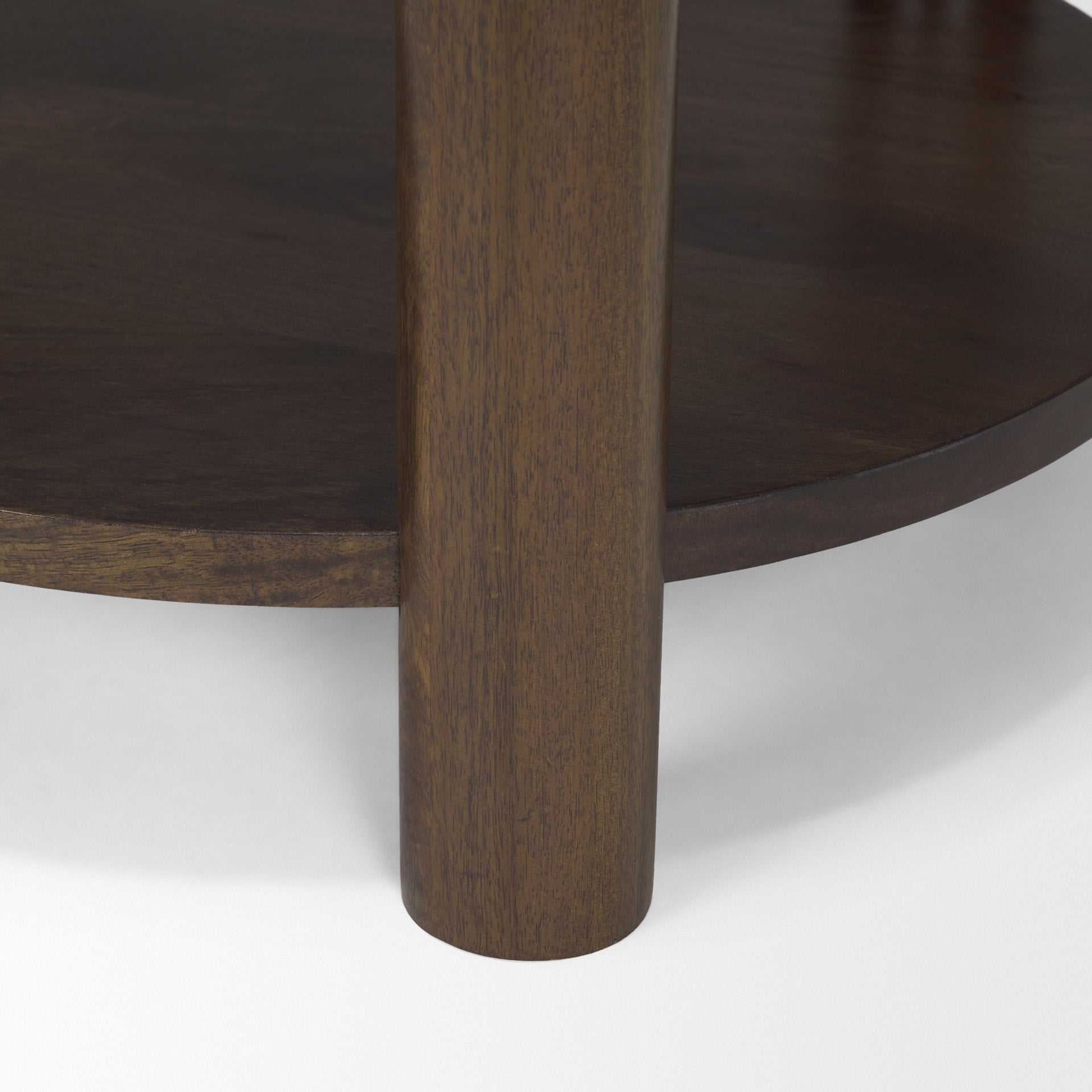 Mercana Jovia Cappuccino Marble Top Round Side Table