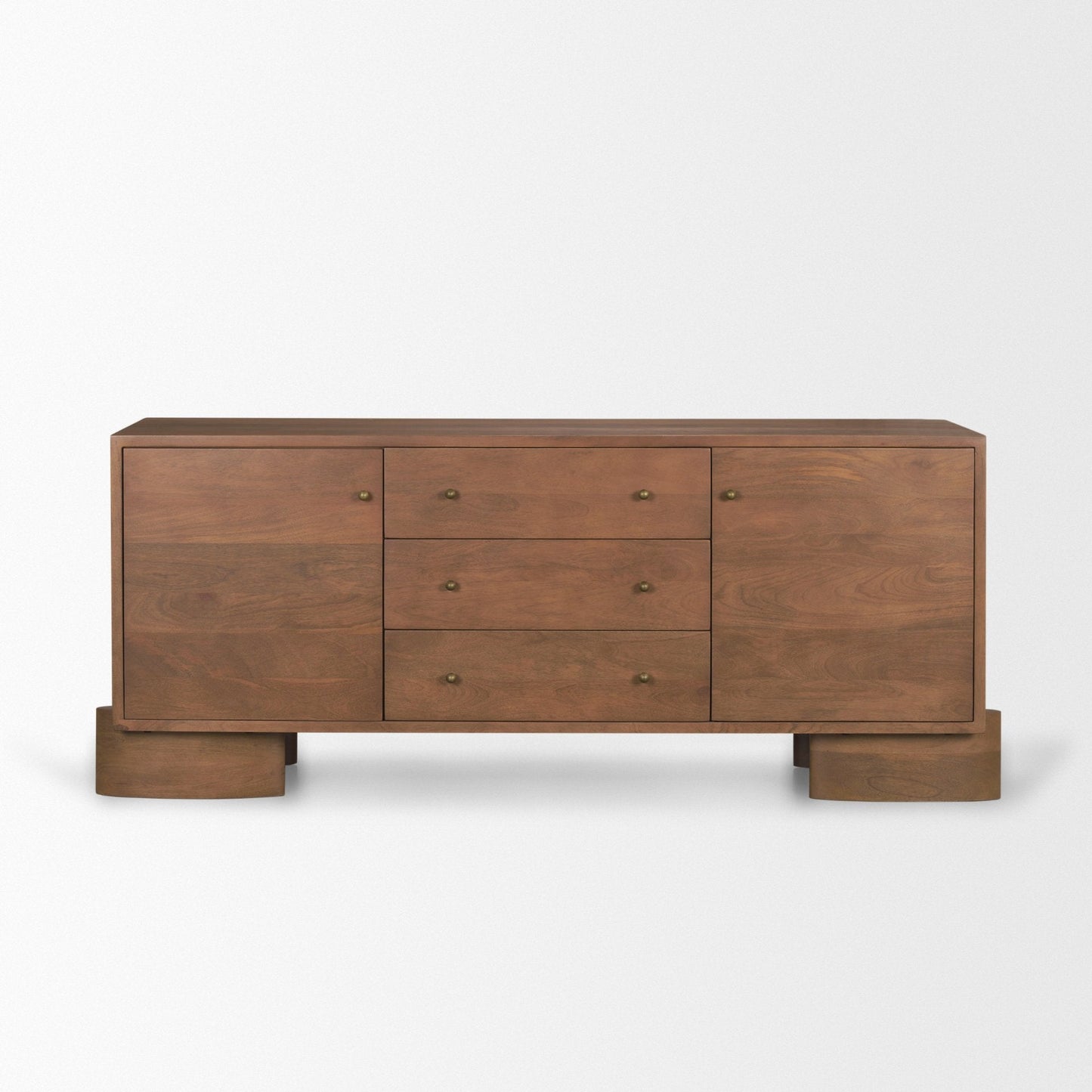 Mercana Jonan Three Drawers Wood Sideboard