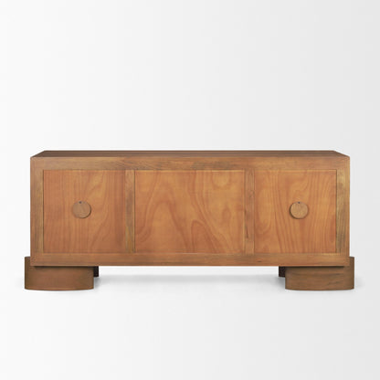 Mercana Jonan Three Drawers Wood Sideboard
