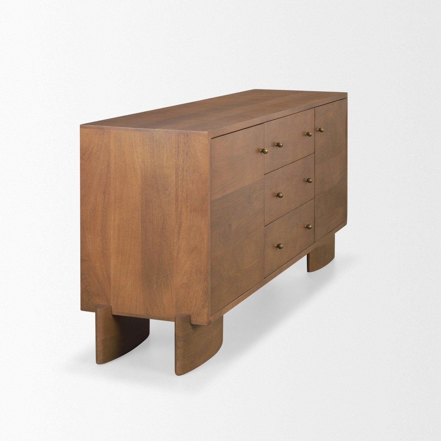 Mercana Jonan Three Drawers Wood Sideboard