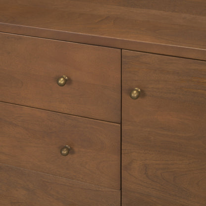Mercana Jonan Three Drawers Wood Sideboard