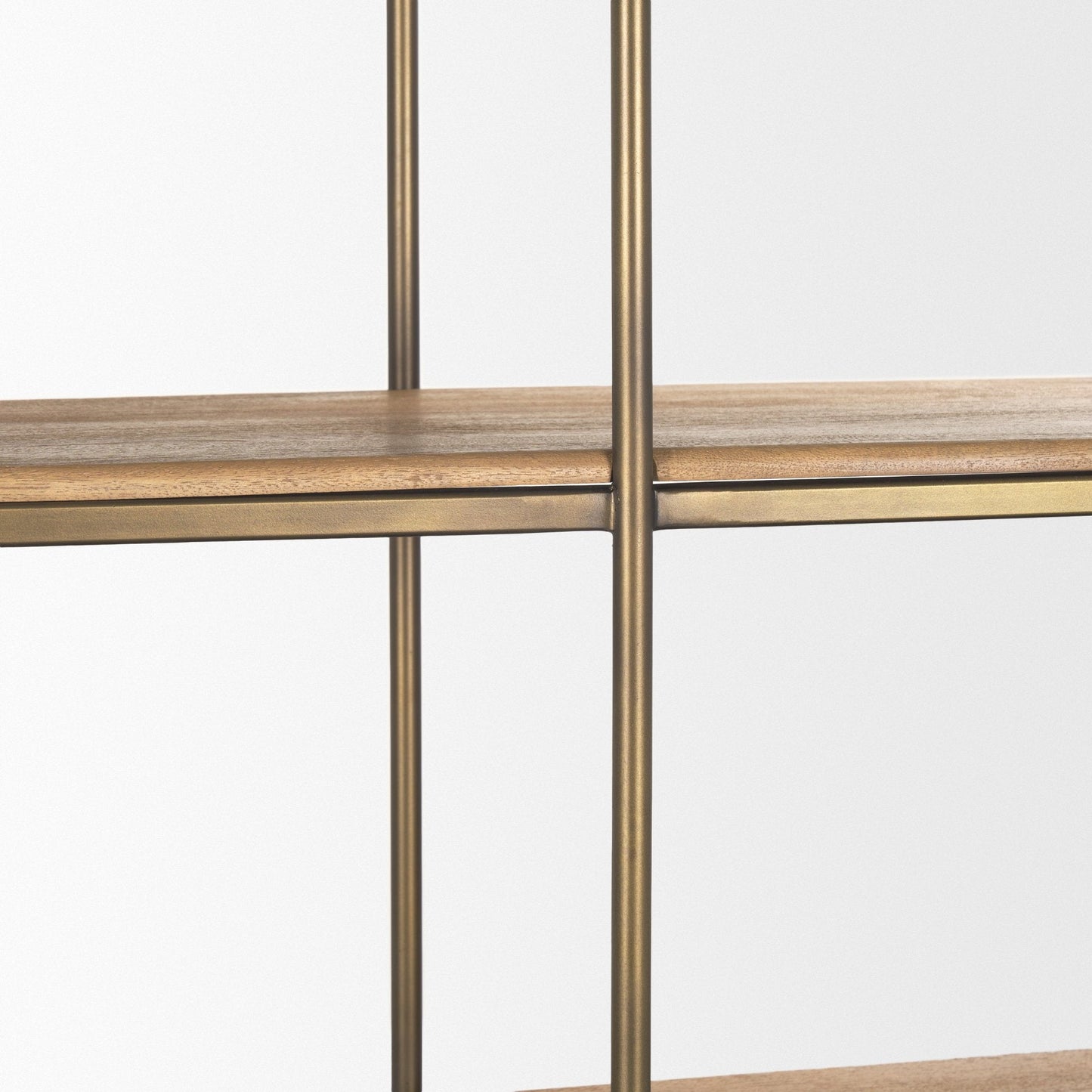 Mercana Braxton Light Brown Wood Shelving Unit