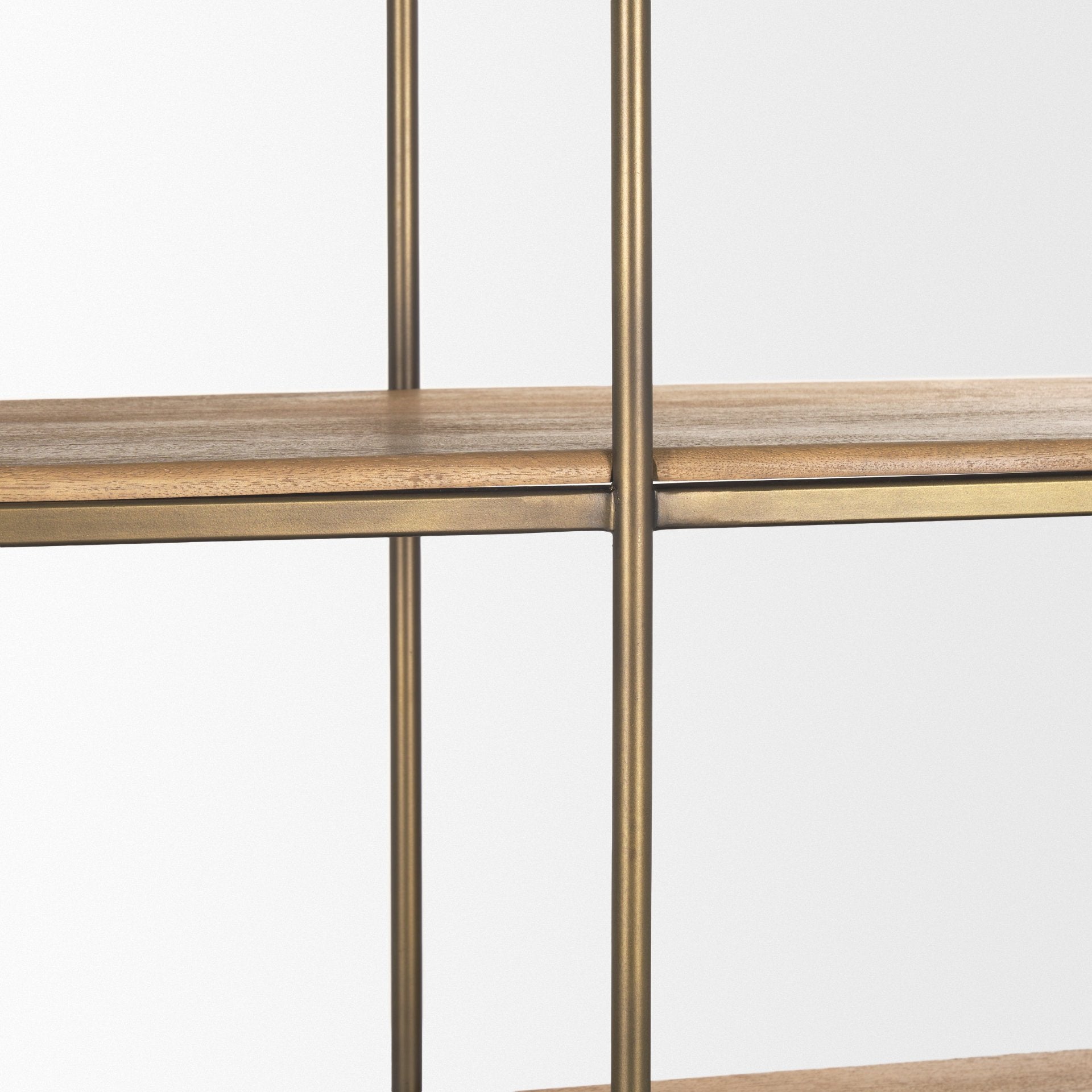 Mercana Braxton Light Brown Wood Shelving Unit