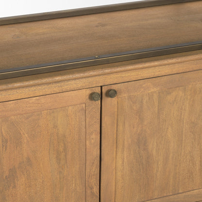Mercana Braxton Light Brown Wood Shelving Unit