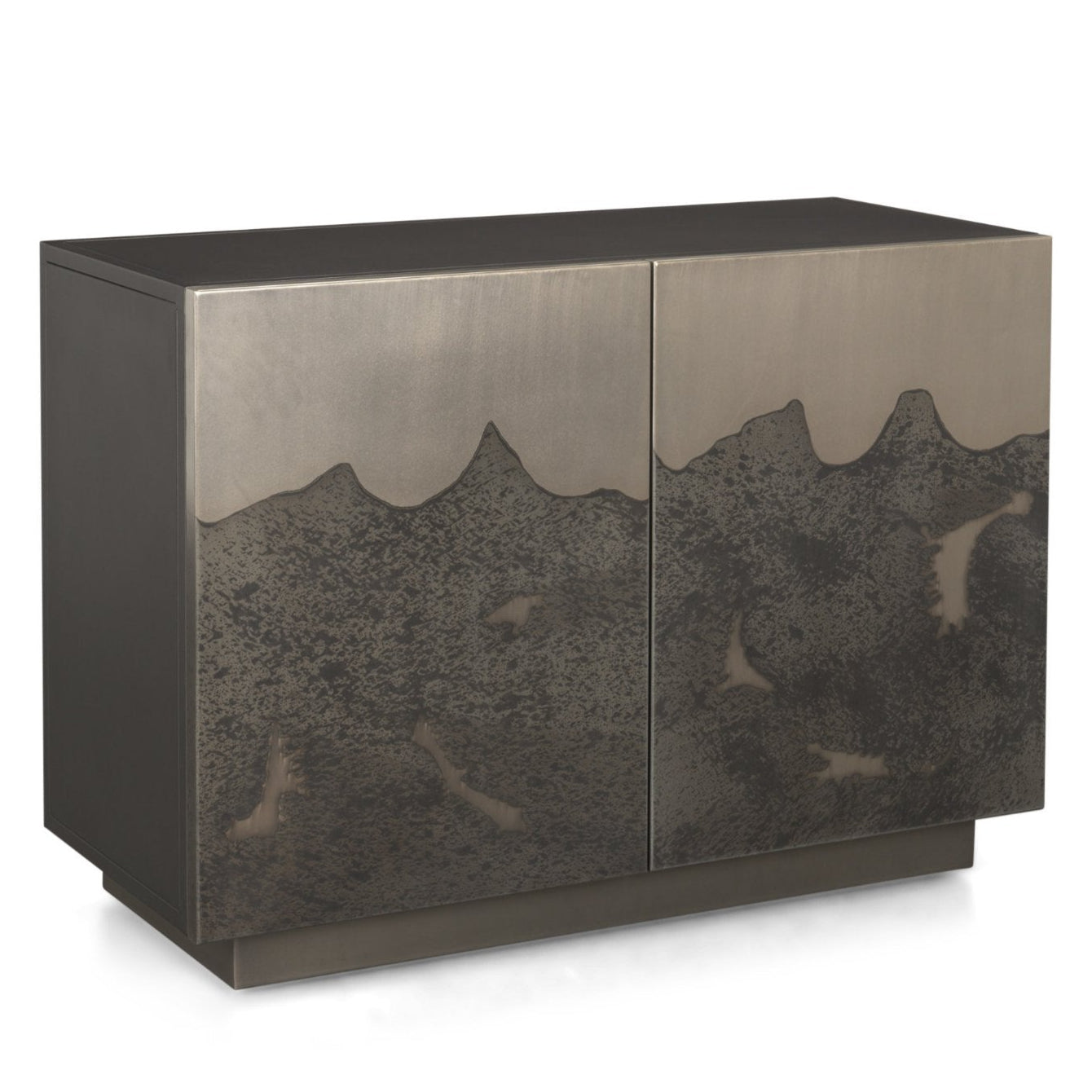 Roxdale Acid Wash Iron Accent Cabinet