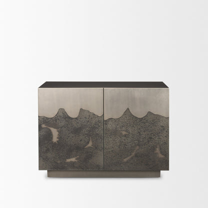 Roxdale Acid Wash Iron Accent Cabinet