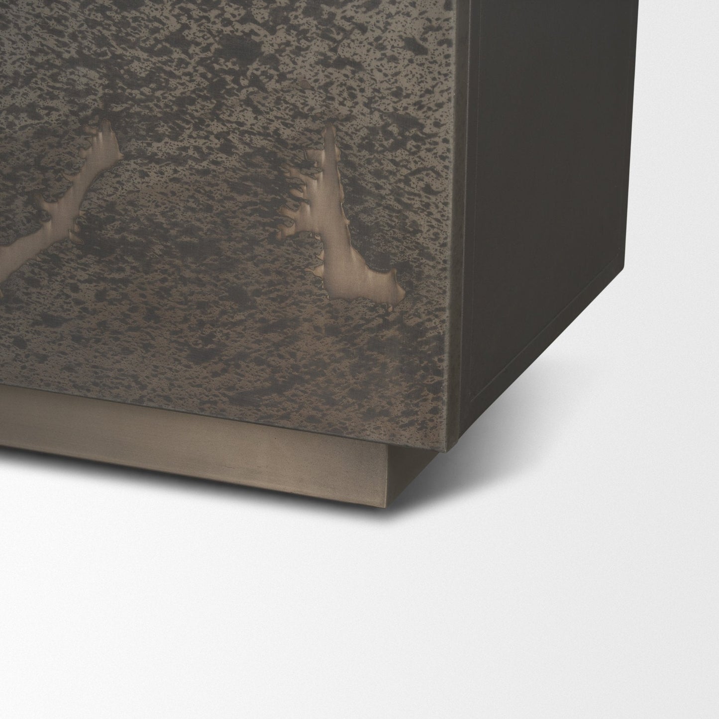 Roxdale Acid Wash Iron Accent Cabinet