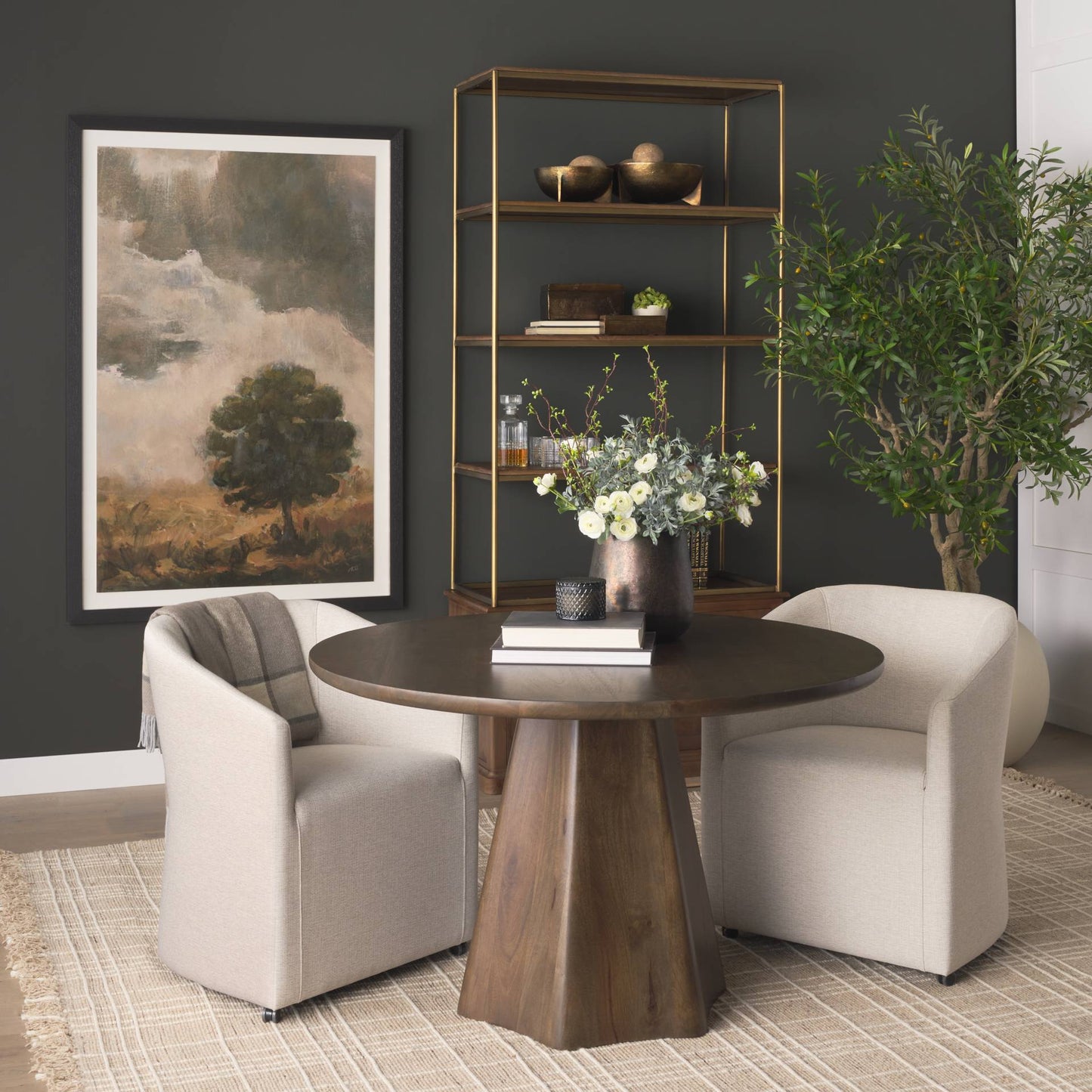 Jovani Wooden Round Dining Table