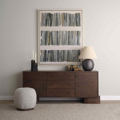 Siren Boucle Fabric Accent Stool