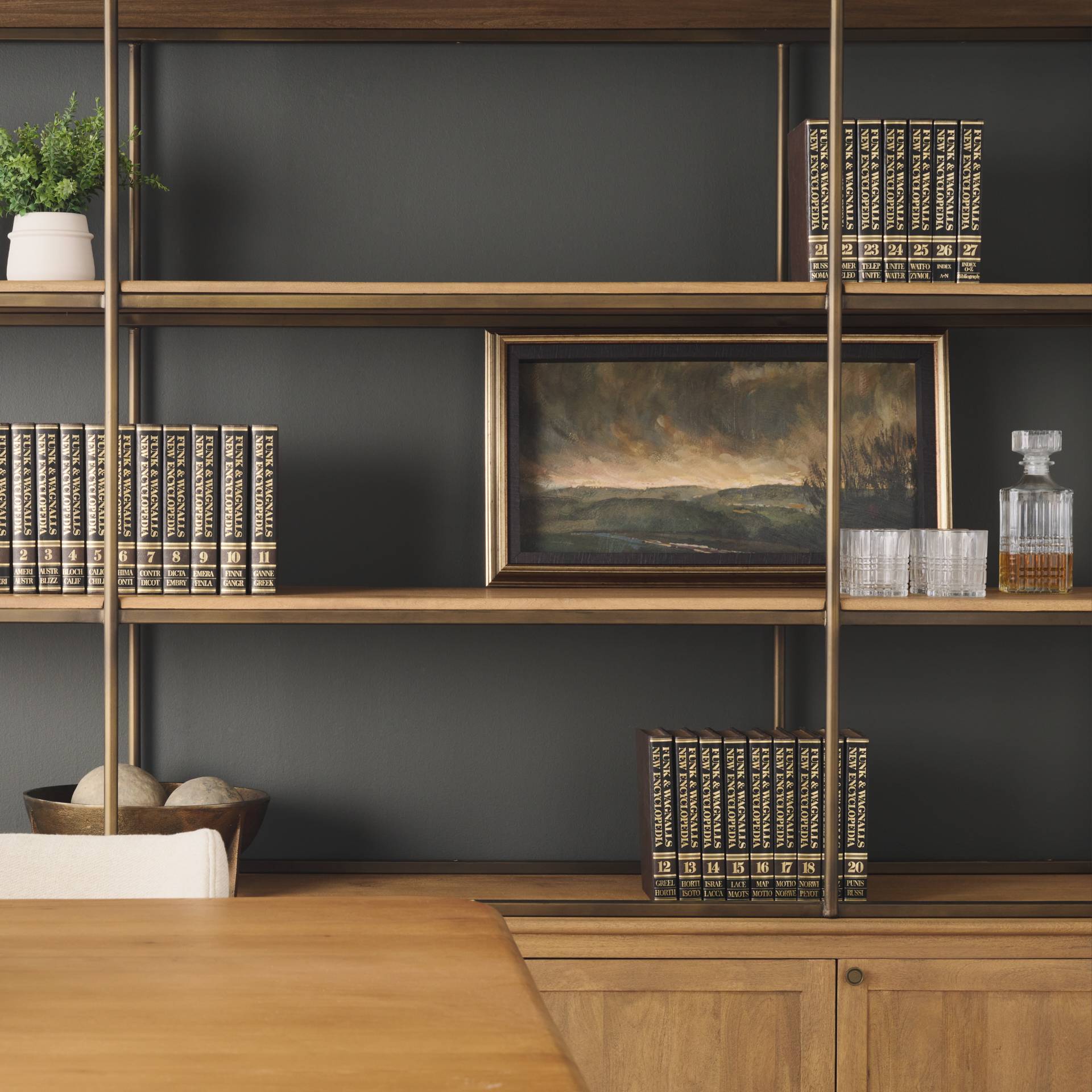 Mercana Braxton Light Brown Wood Shelving Unit