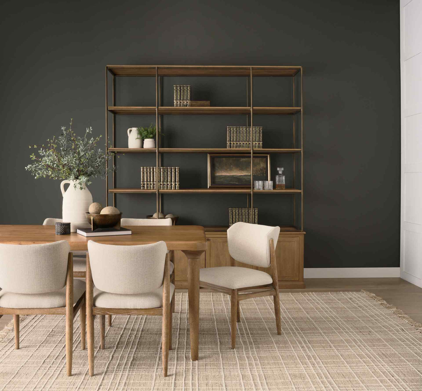 Mercana Braxton Light Brown Wood Shelving Unit