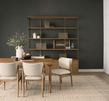 Mercana Braxton Light Brown Wood Shelving Unit