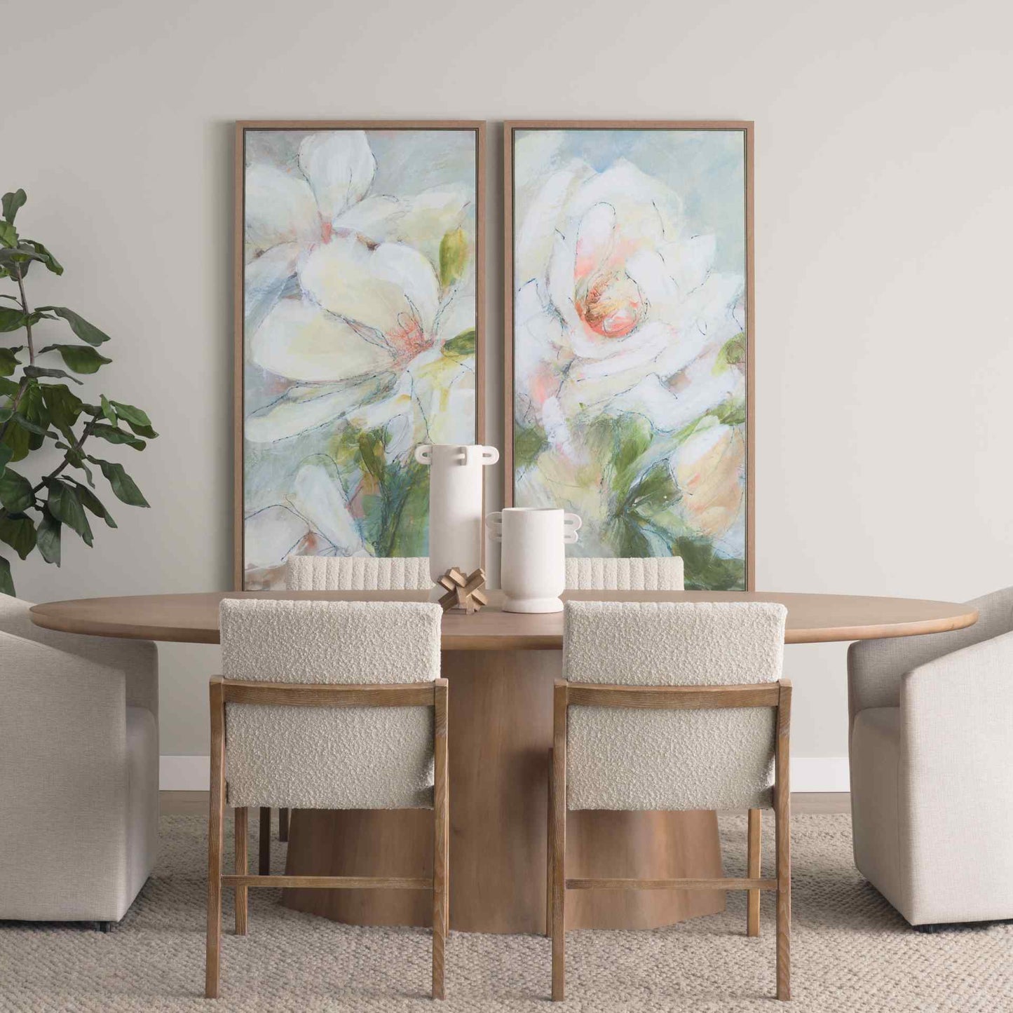 Mercana Jovani Wooden Oval Dining Table