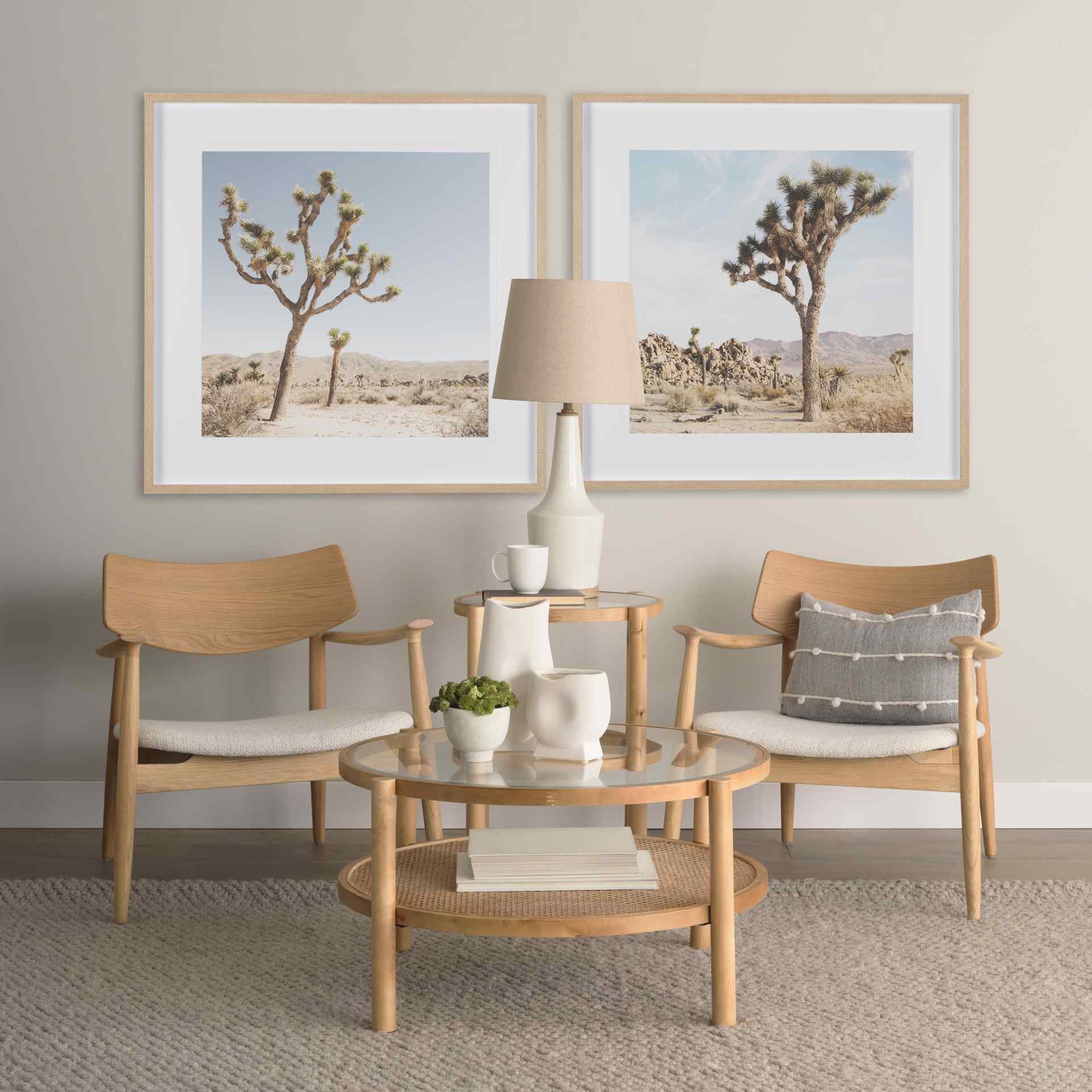 Mercana Weslyn Glass Top Round Side Table