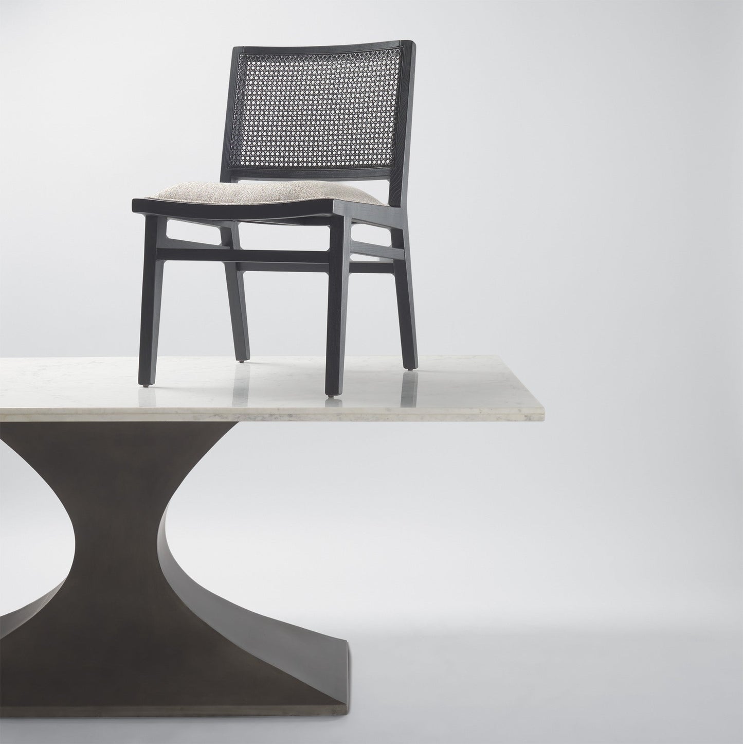 Mercana Wynn Fabric Armless Dining Chair (Set of 2)