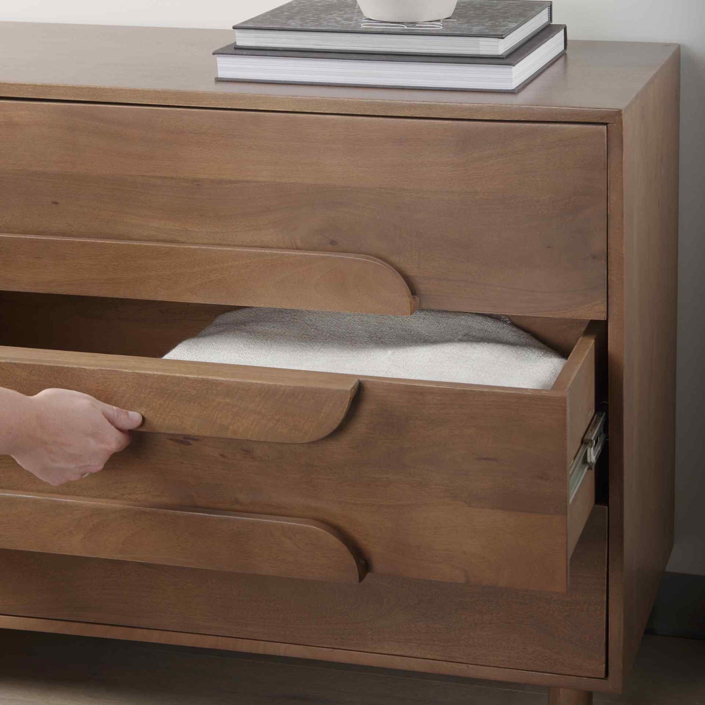 Mercana Astrid Three Drawers Wood Cabinet
