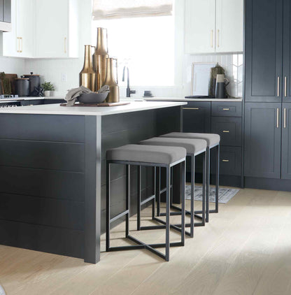 Mercana Frodo Gray Fabric Counter Stool
