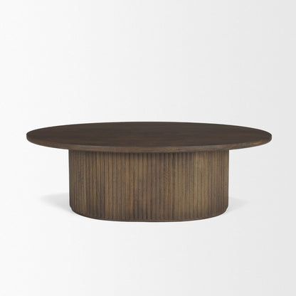 Mercana Terra Fluted Wood Coffee Table