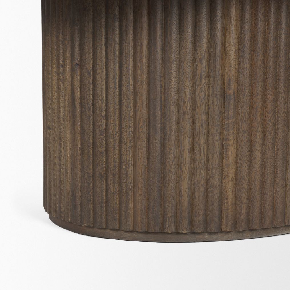 Mercana Terra Fluted Wood Coffee Table