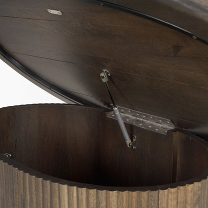 Mercana Terra Fluted Wood Coffee Table