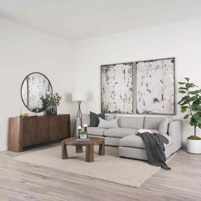 Mercana Tammar Wooden Round Coffee Table
