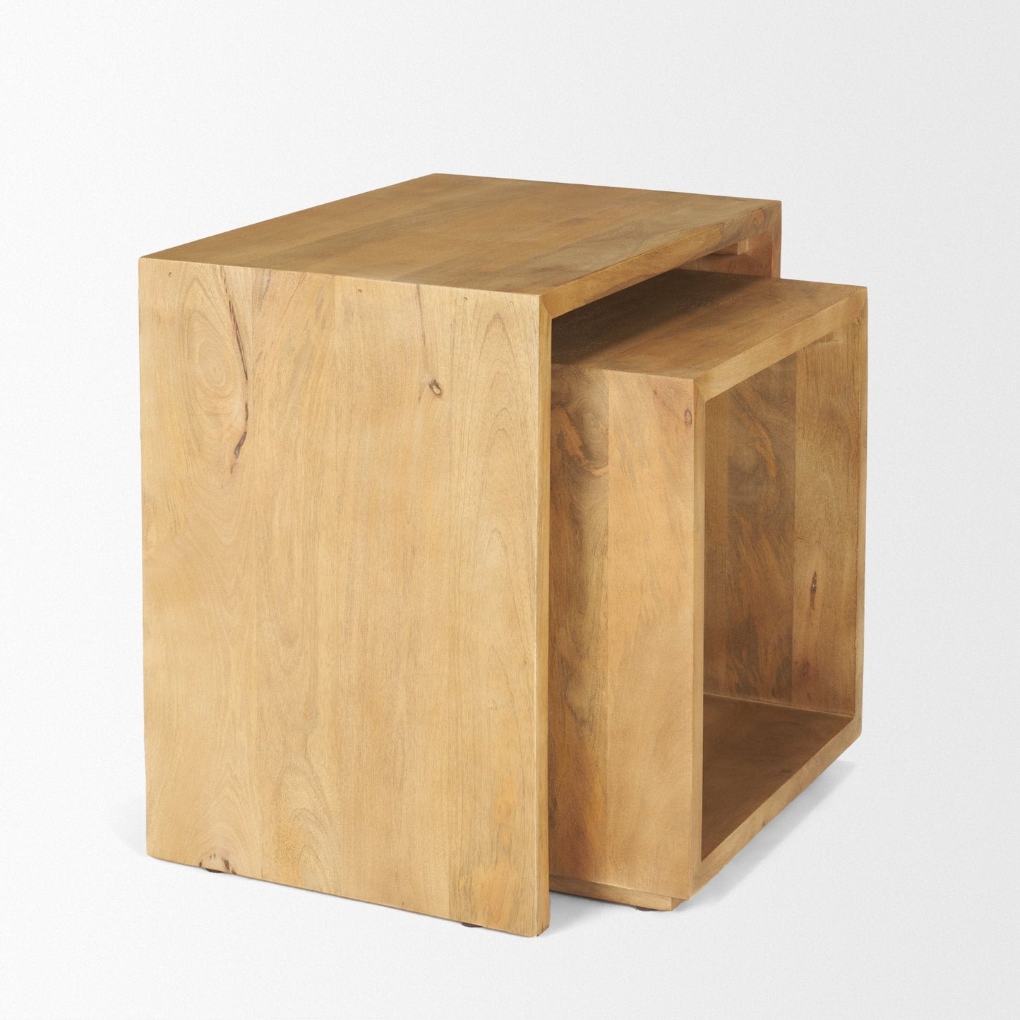 Mercana Alanna Wood Nesting Accent Table (Set of 2)