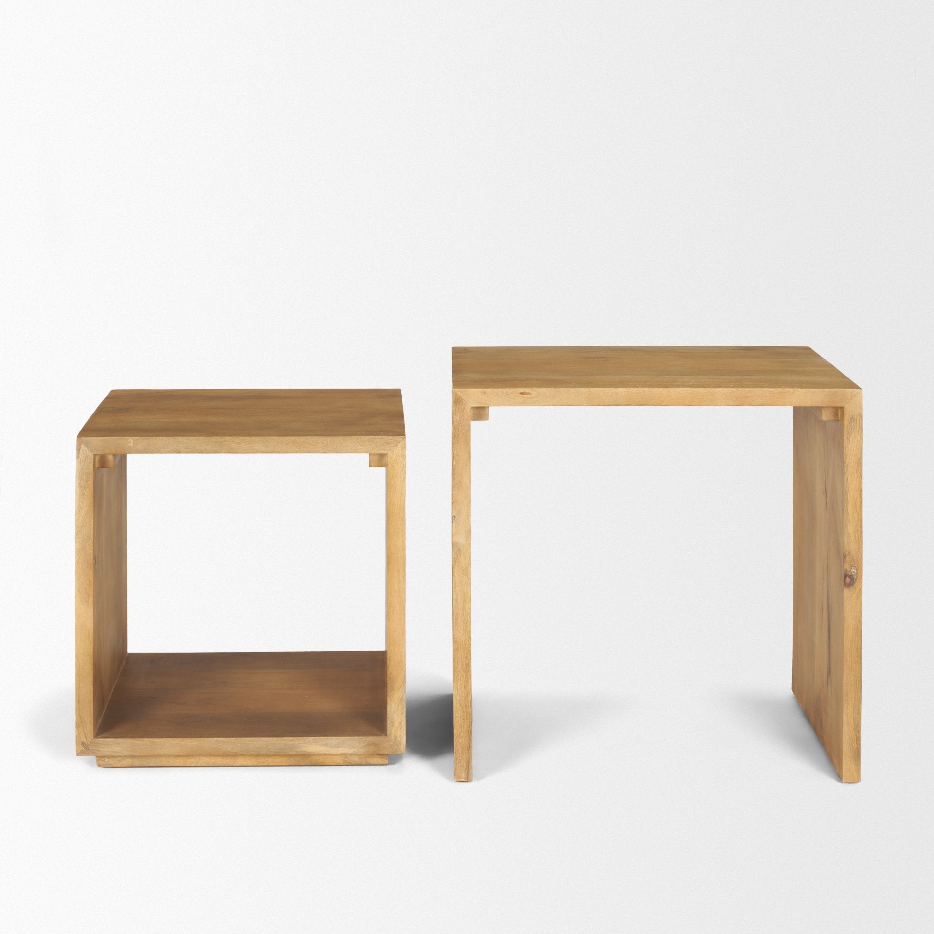 Mercana Alanna Wood Nesting Accent Table (Set of 2)